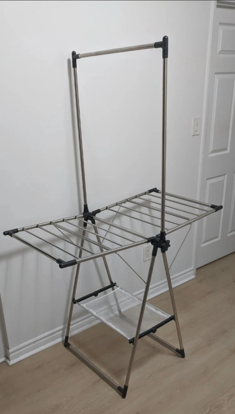 Folding Drying Rack with top hangar with free - photo 4