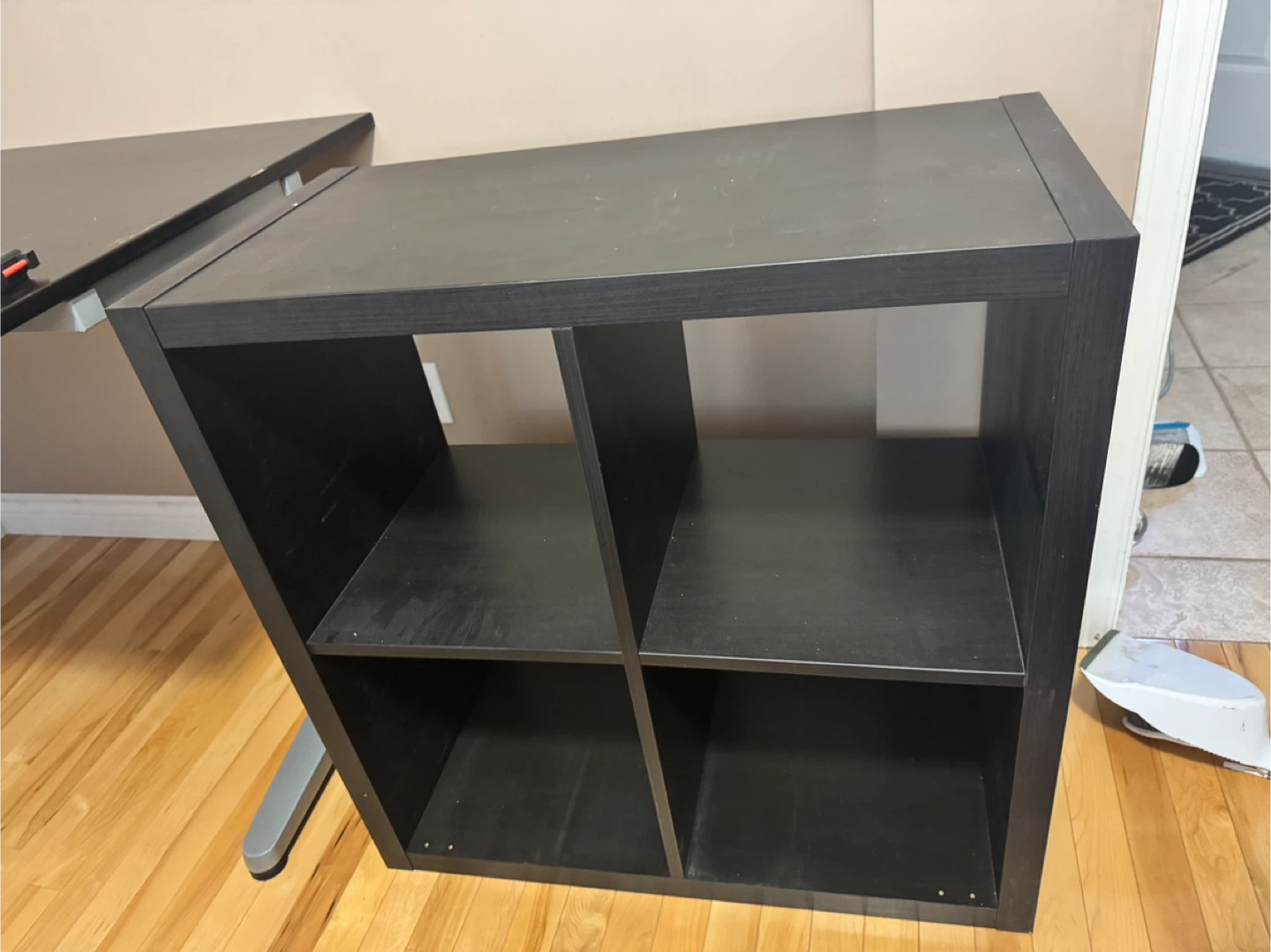 IKEA Black 4-Cube Storage Shelf