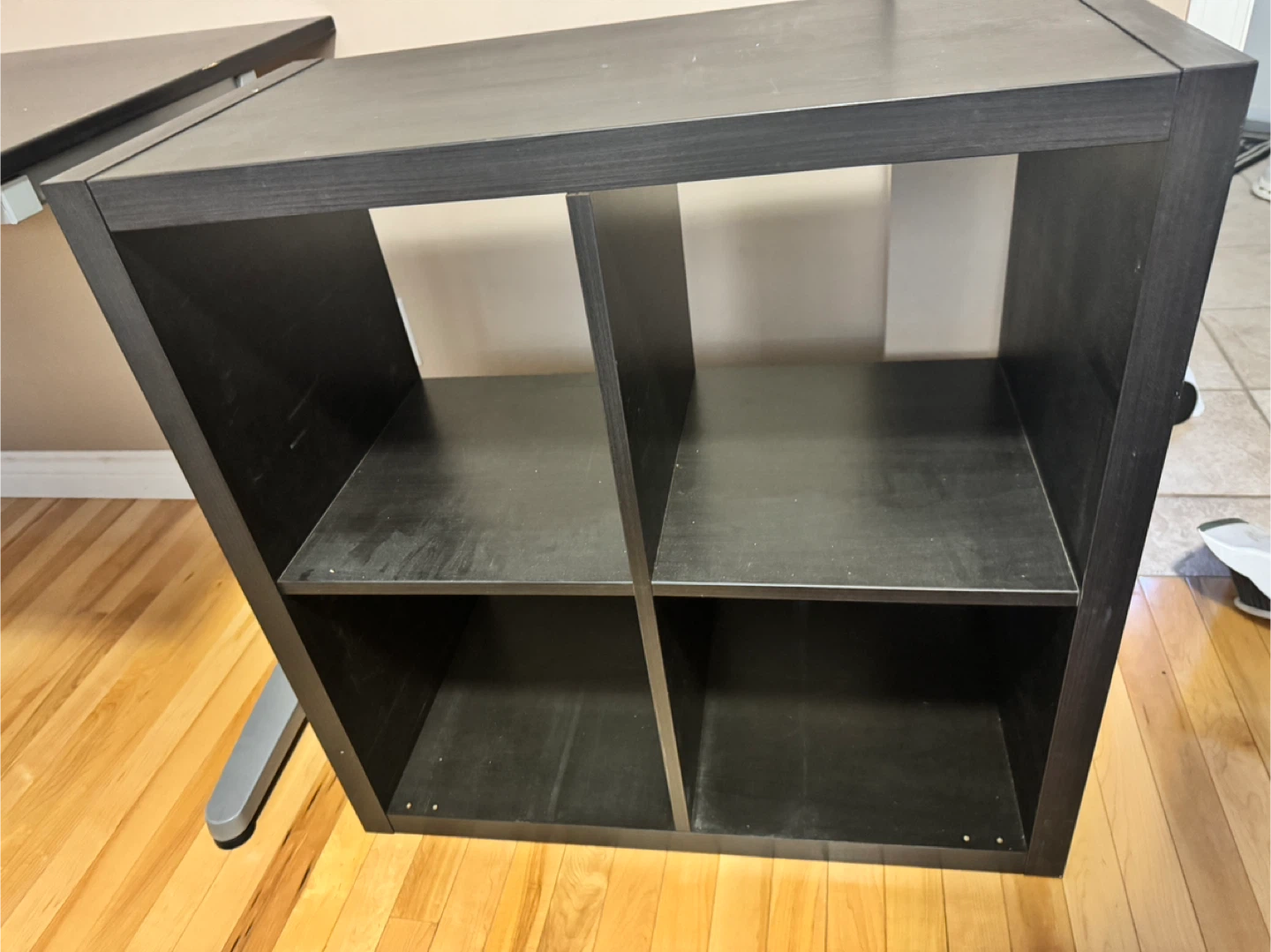IKEA Black 4-Cube Storage Shelf - photo 3