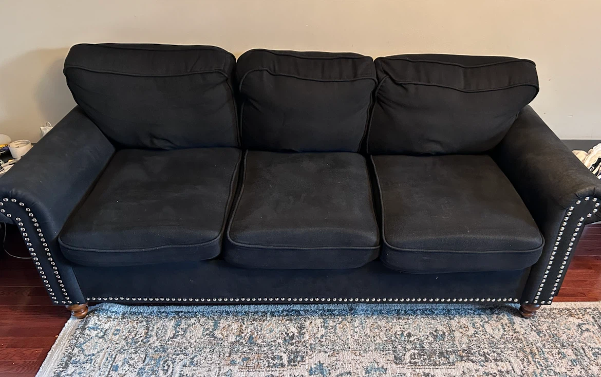 Black sofa
