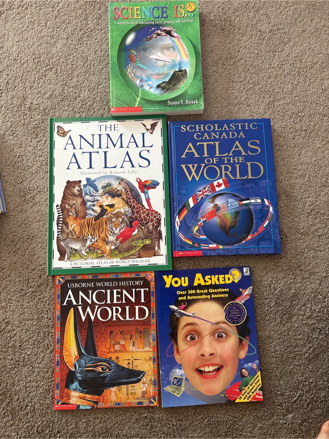 Set of 5 Educational Books for Kids