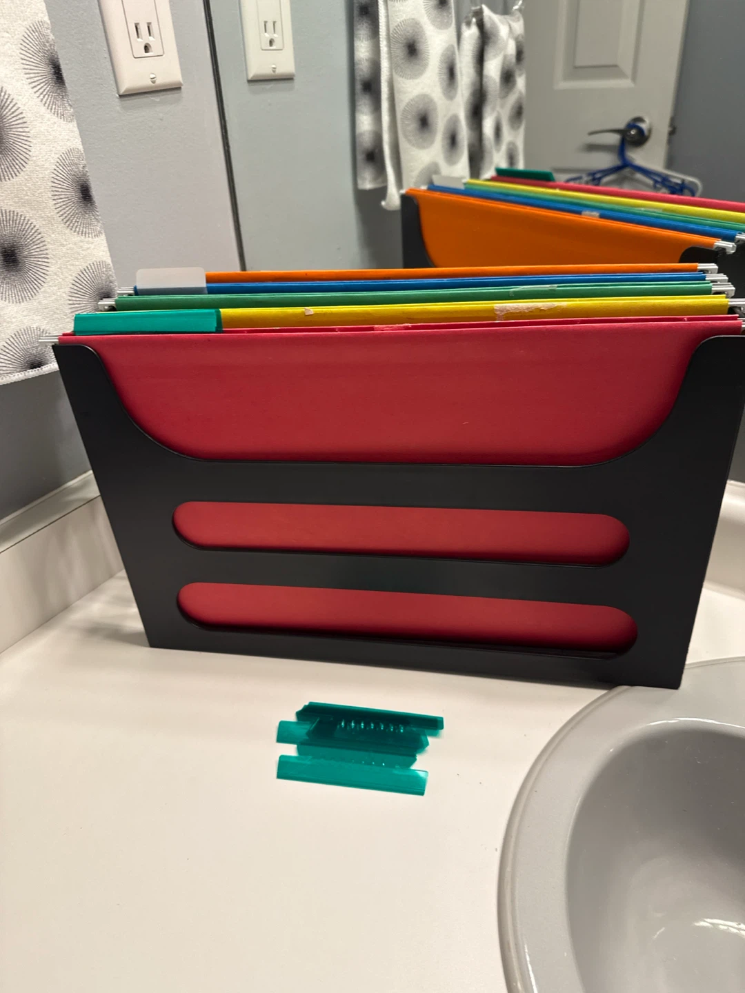Large Hanging Folder Organizer with Folders