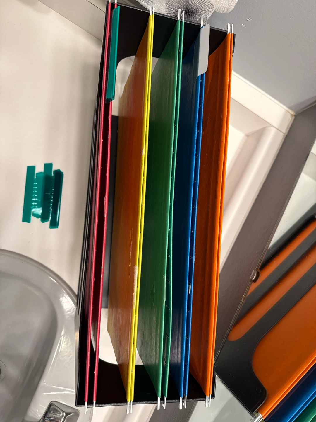 Large Hanging Folder Organizer with Folders - photo 3