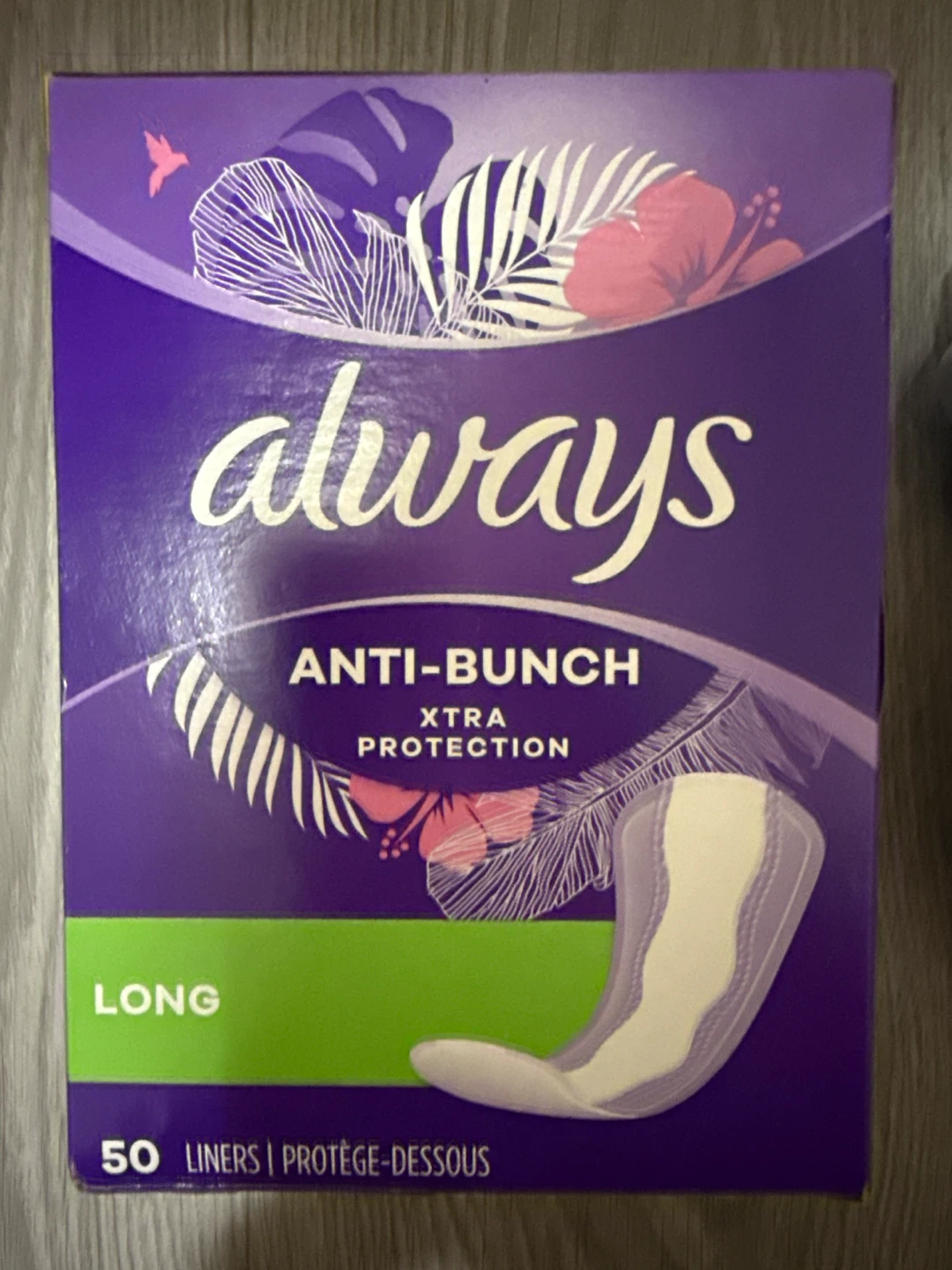 Always Anti-Bunch Long Liners - 50 Count