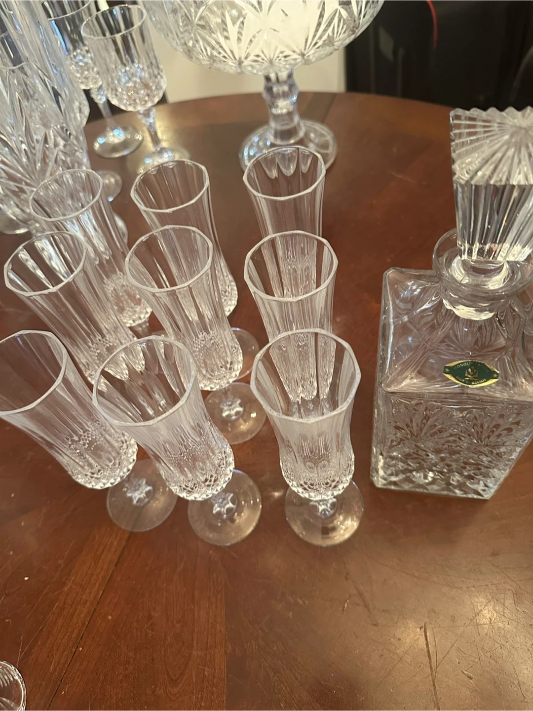 Crystal Decanter and Shot Glasses Set - photo 2