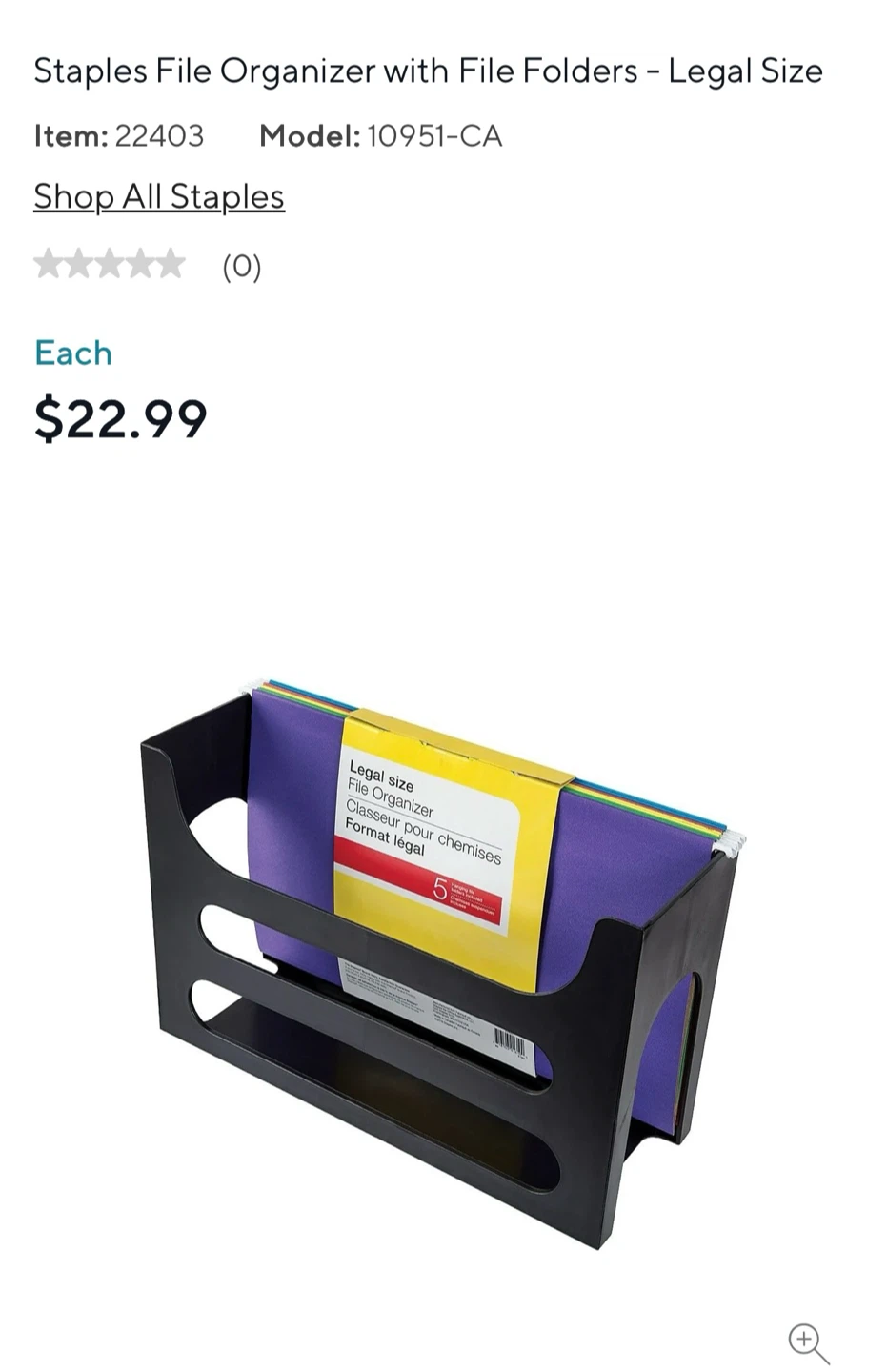 Large Hanging Folder Organizer with Folders - photo 2