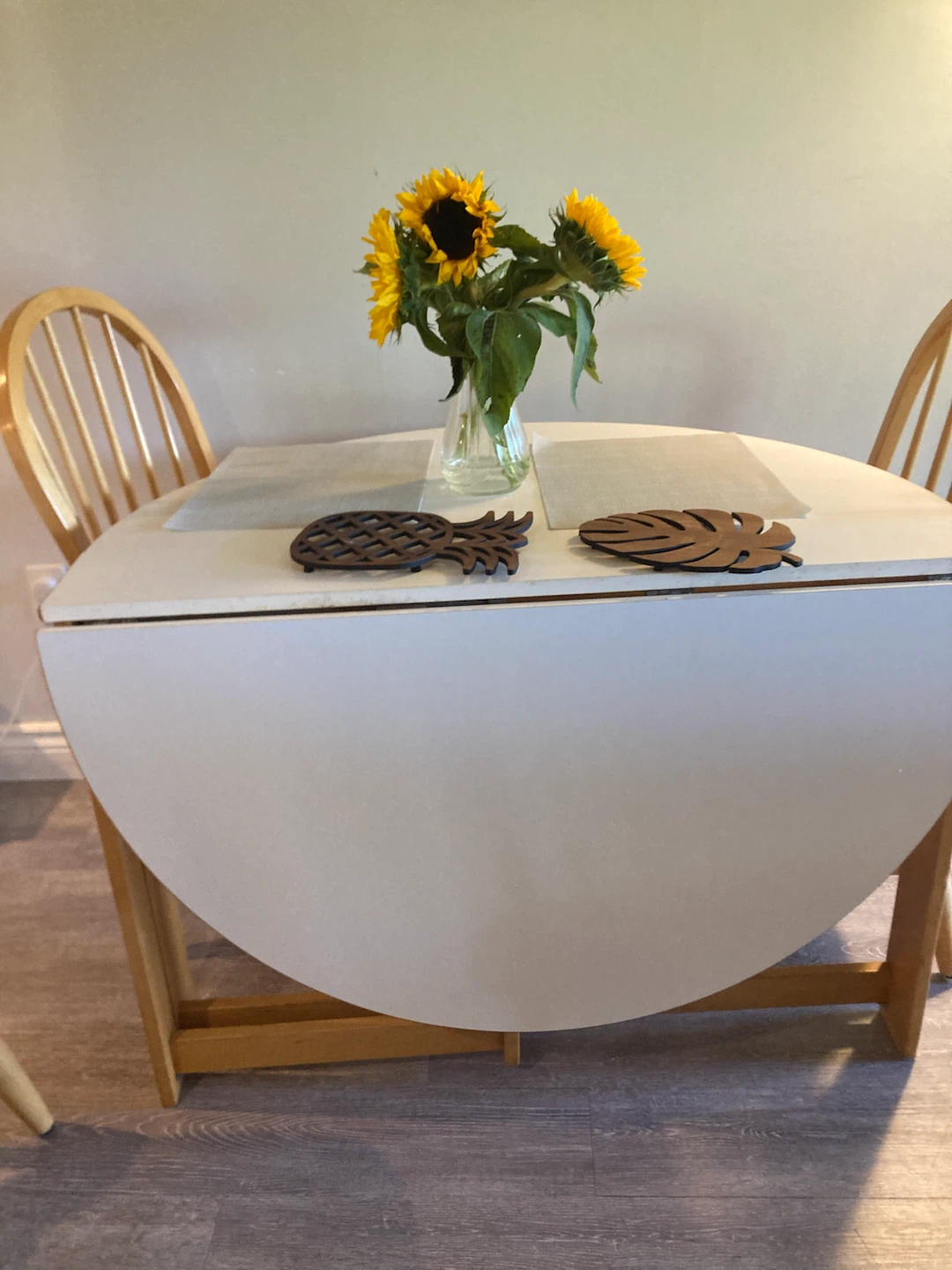MOVING SALE : Foldable Wood Dining Table with 4 Chairs - photo 4