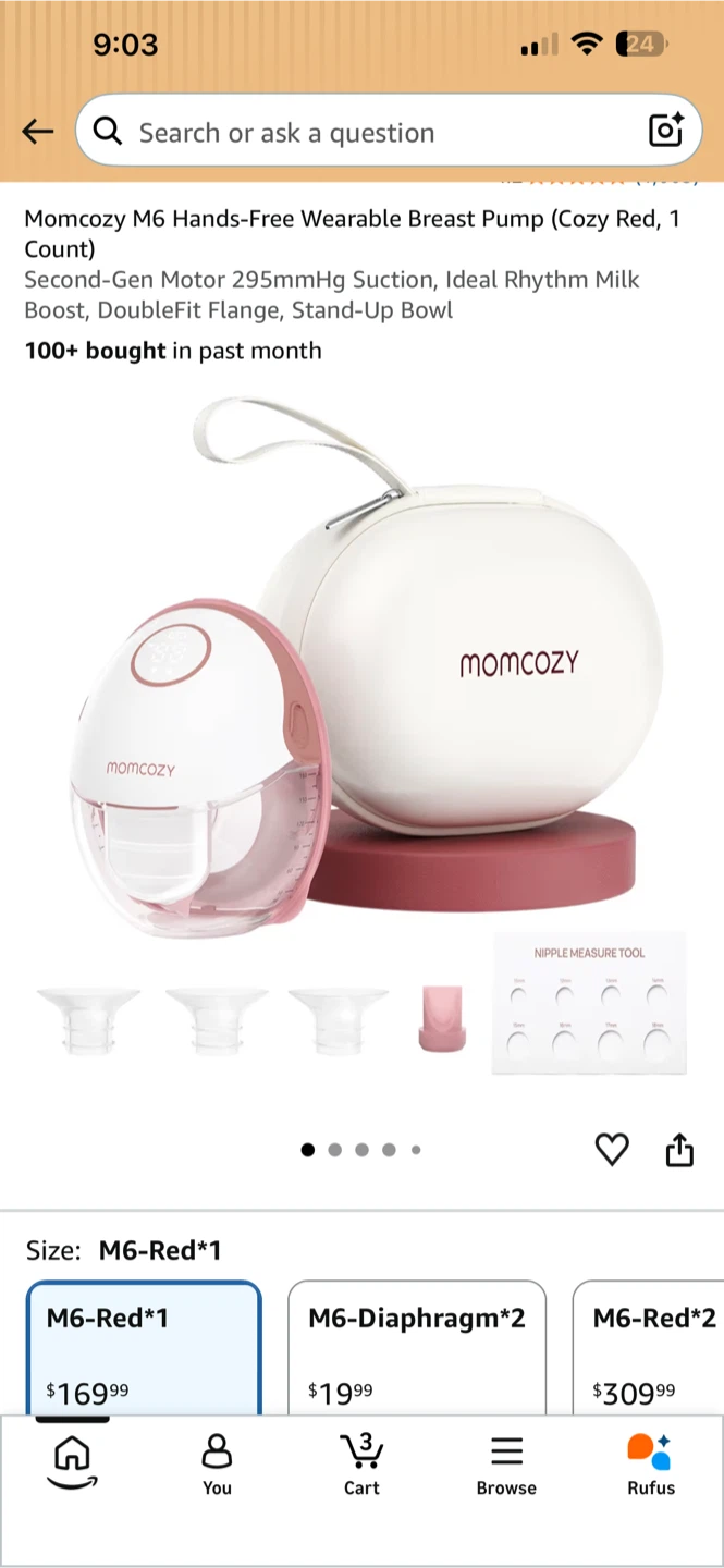 BNIB Momcozy Mobile Style Hands-Free Breast Pump