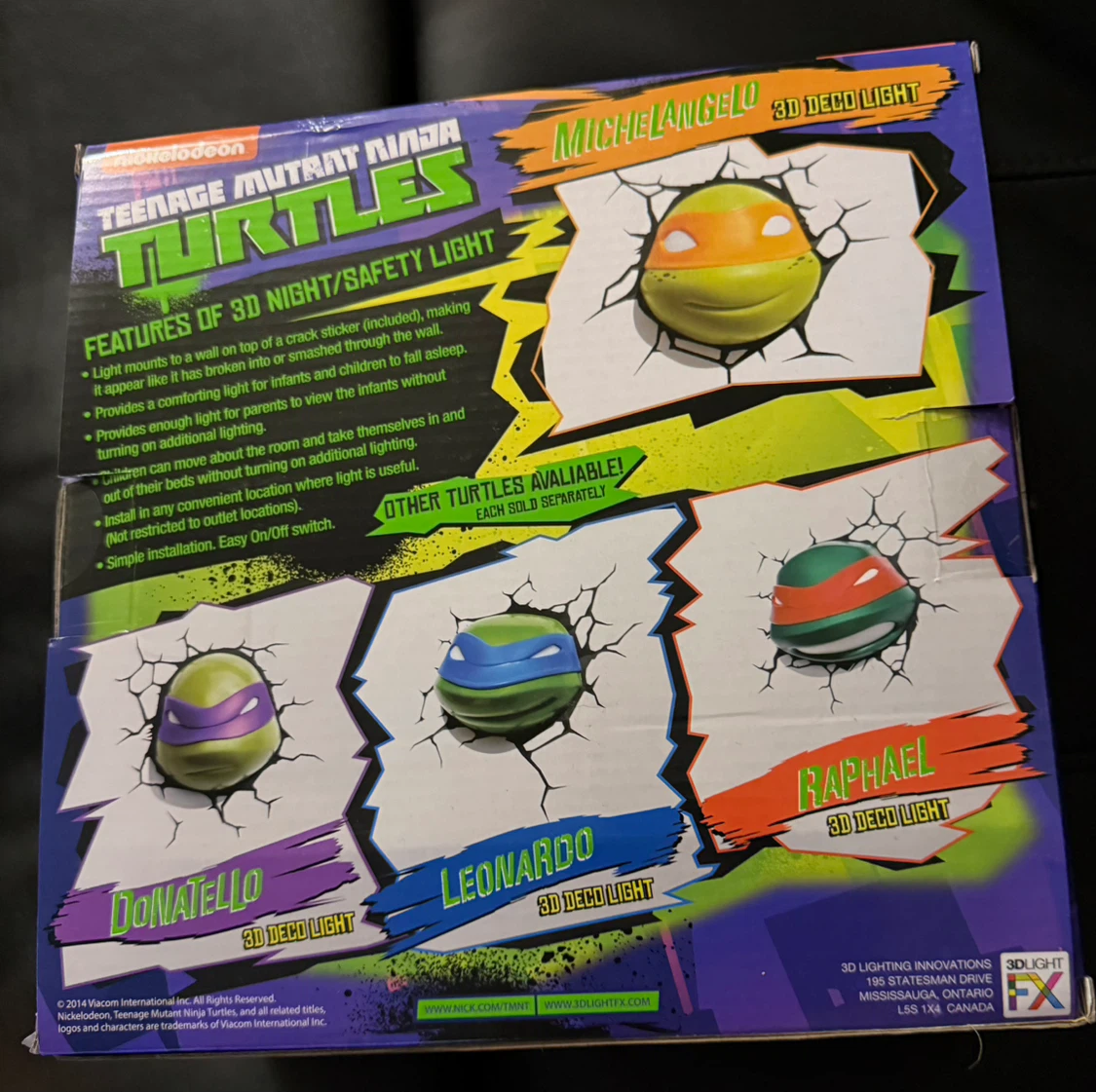 Teenage Mutant Ninja Turtles Michelangelo 3D Deco Light - photo 3