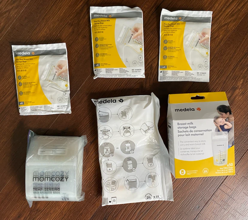 Medela & Momcozy Breast Milk Storage Bags