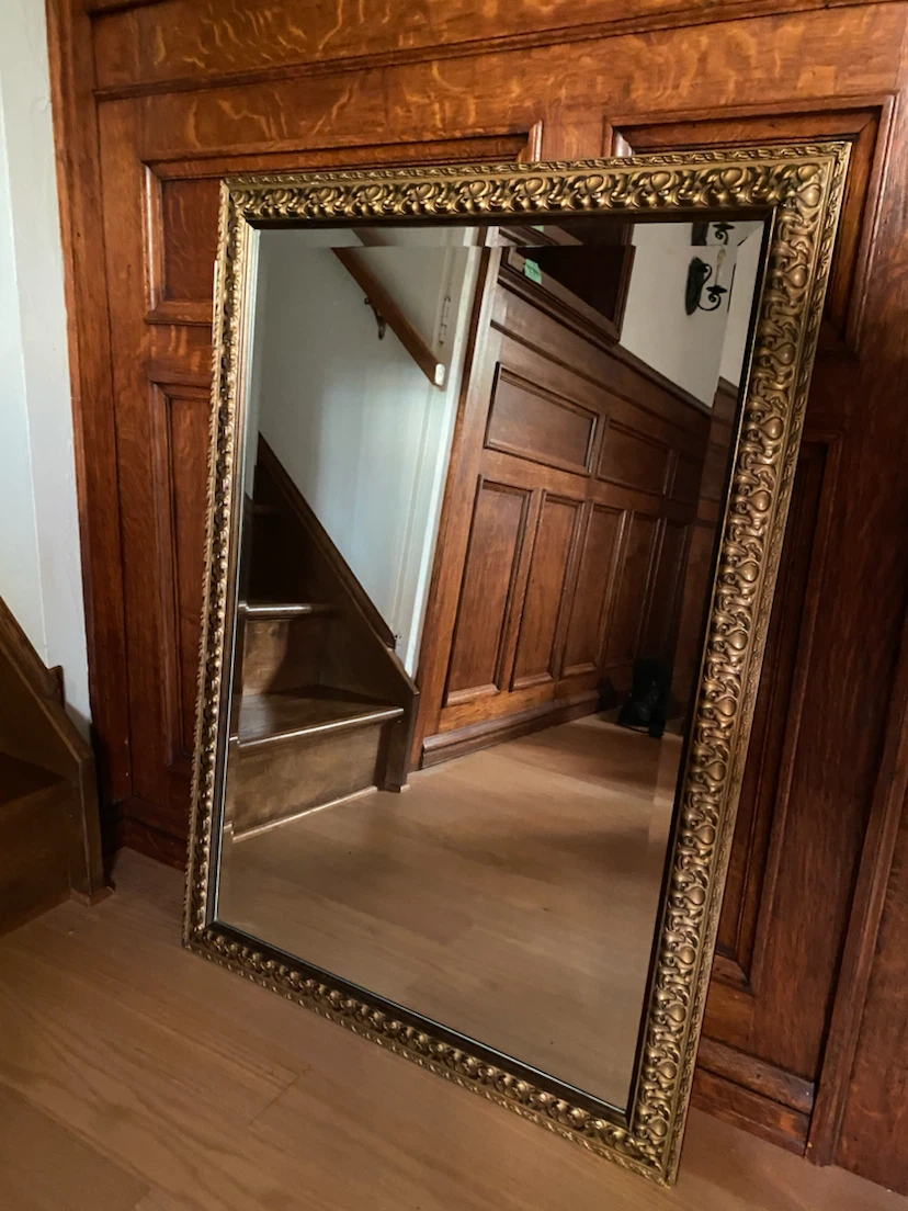 Vintage Ornate Gold Frame Mirror
