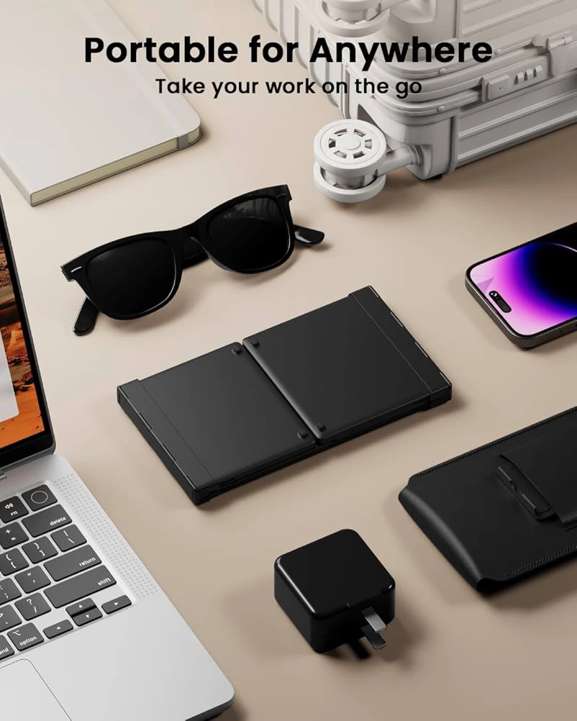 ProtoArc Tri-fold Collapsible Keyboard with Trackpad - photo 4
