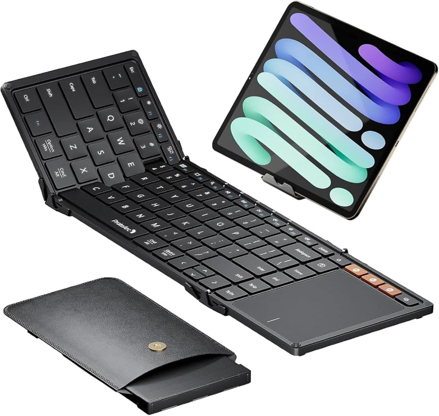 ProtoArc Tri-fold Collapsible Keyboard with Trackpad