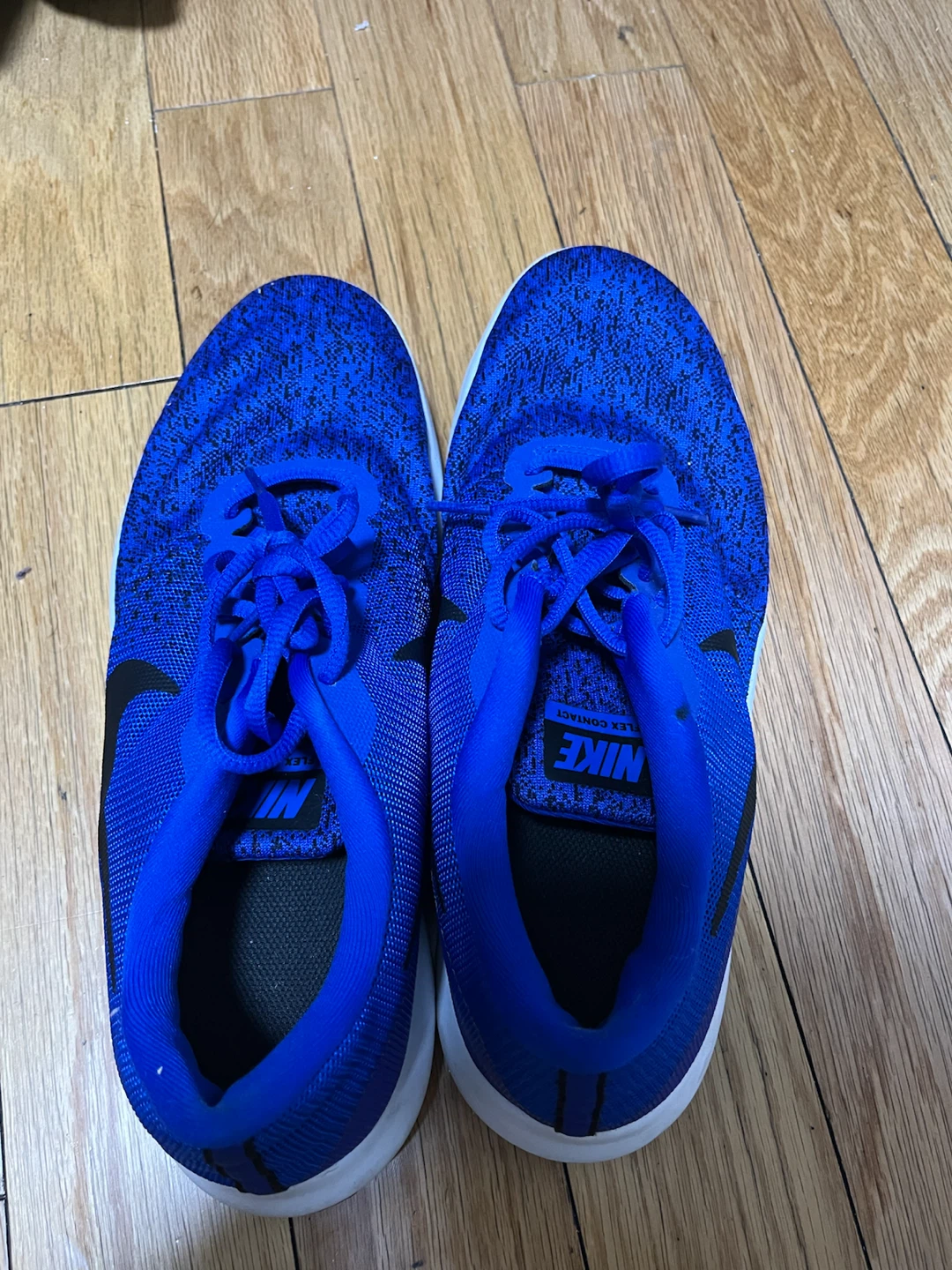 Nike Flex Contact Running Shoes - Blue - Men's Size 9