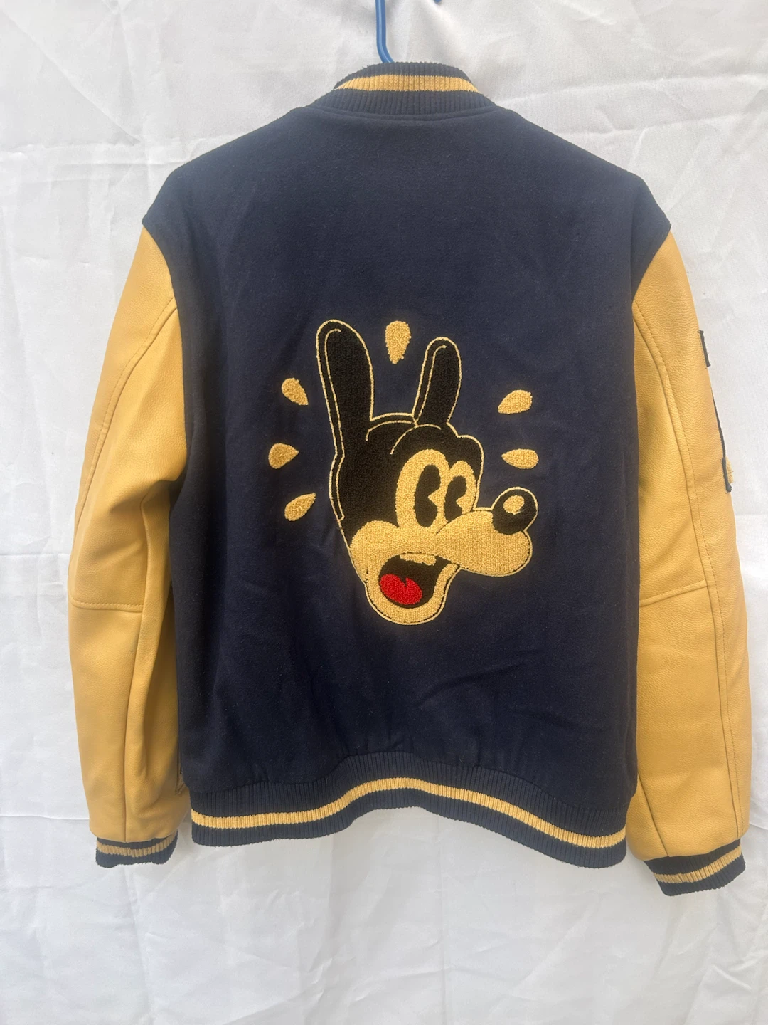 Robert Phillipe Navy and Yellow Varsity Jacket - photo 2