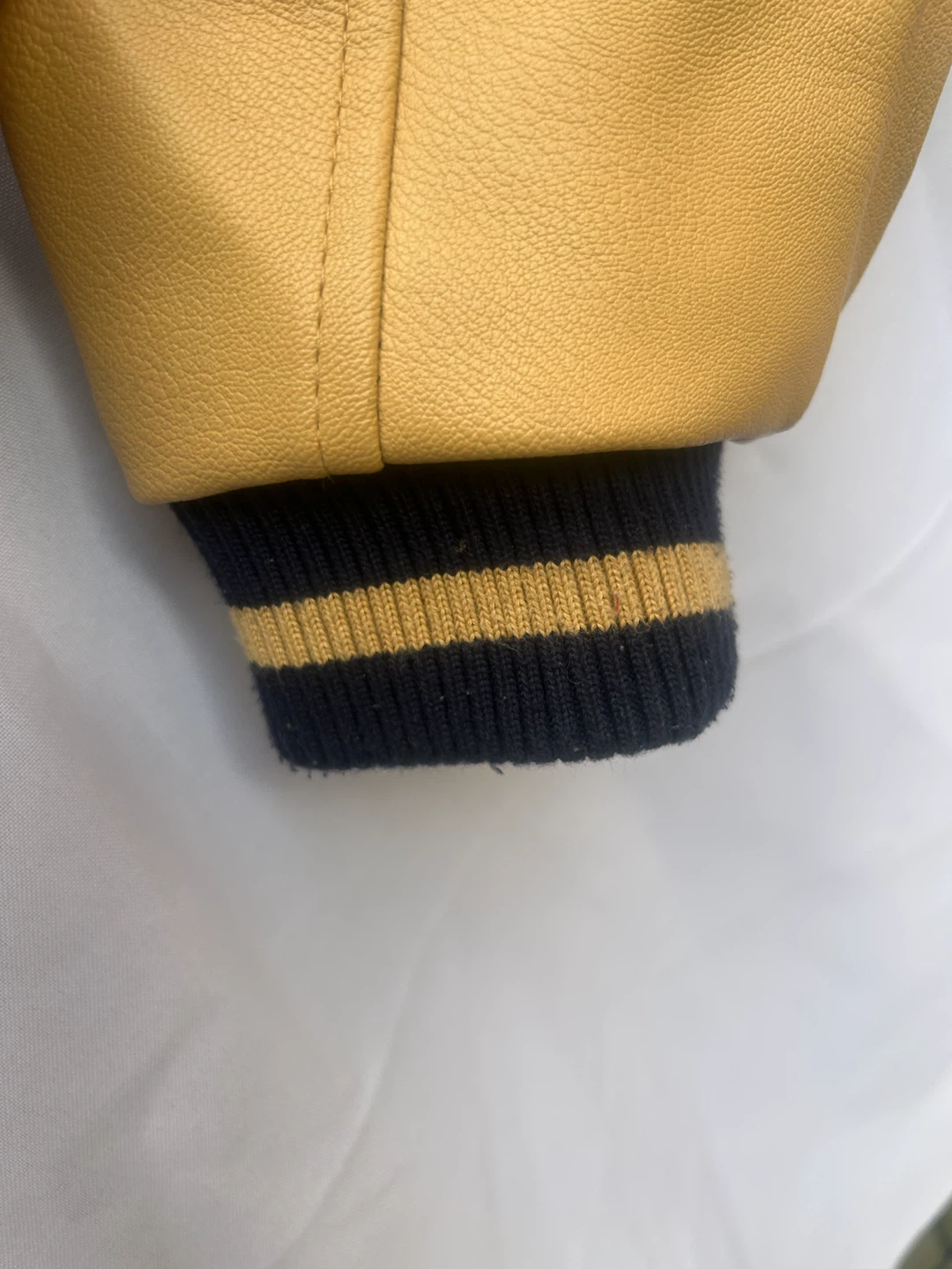 Robert Phillipe Navy and Yellow Varsity Jacket - photo 4