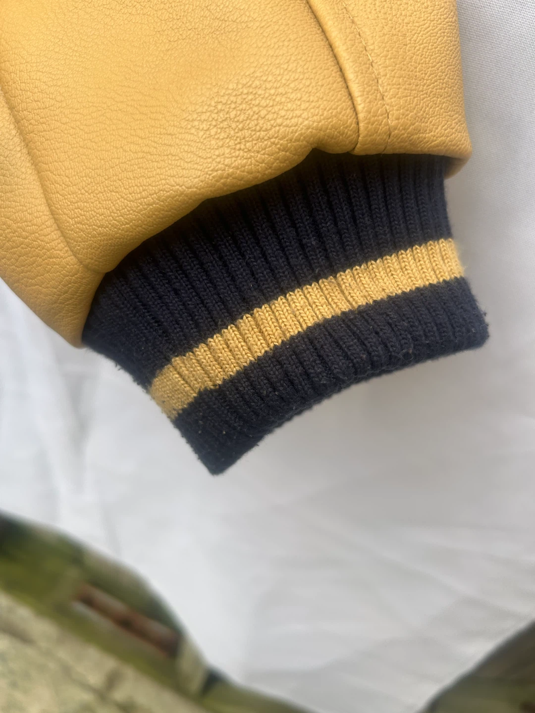 Robert Phillipe Navy and Yellow Varsity Jacket - photo 5