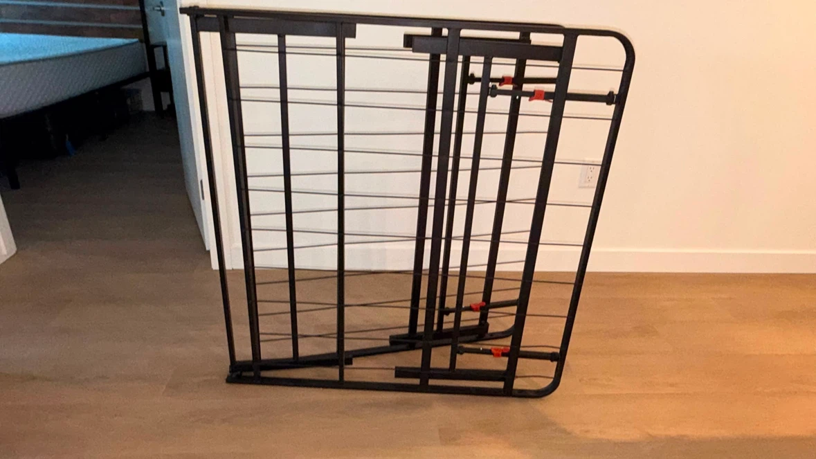 Twin bed frame and mattress