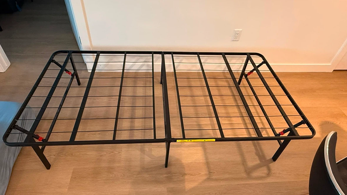 Twin bed frame and mattress - photo 4