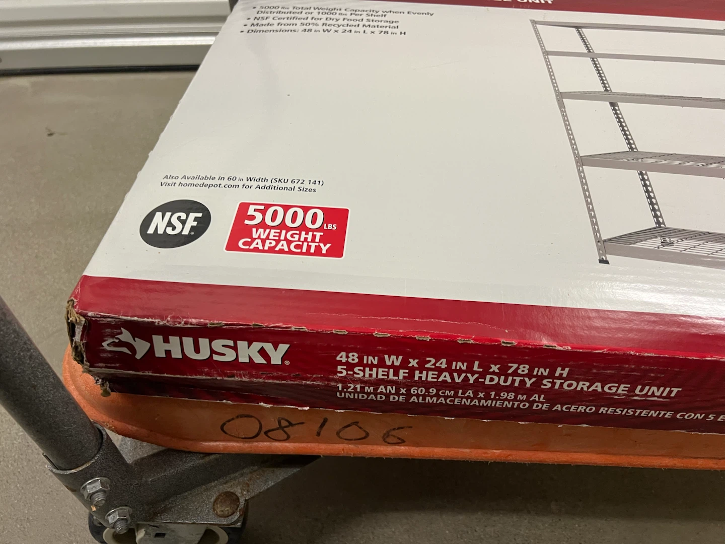 Husky 5 Shelf Heavy Duty Storage Unit 48in x 24in - photo 4