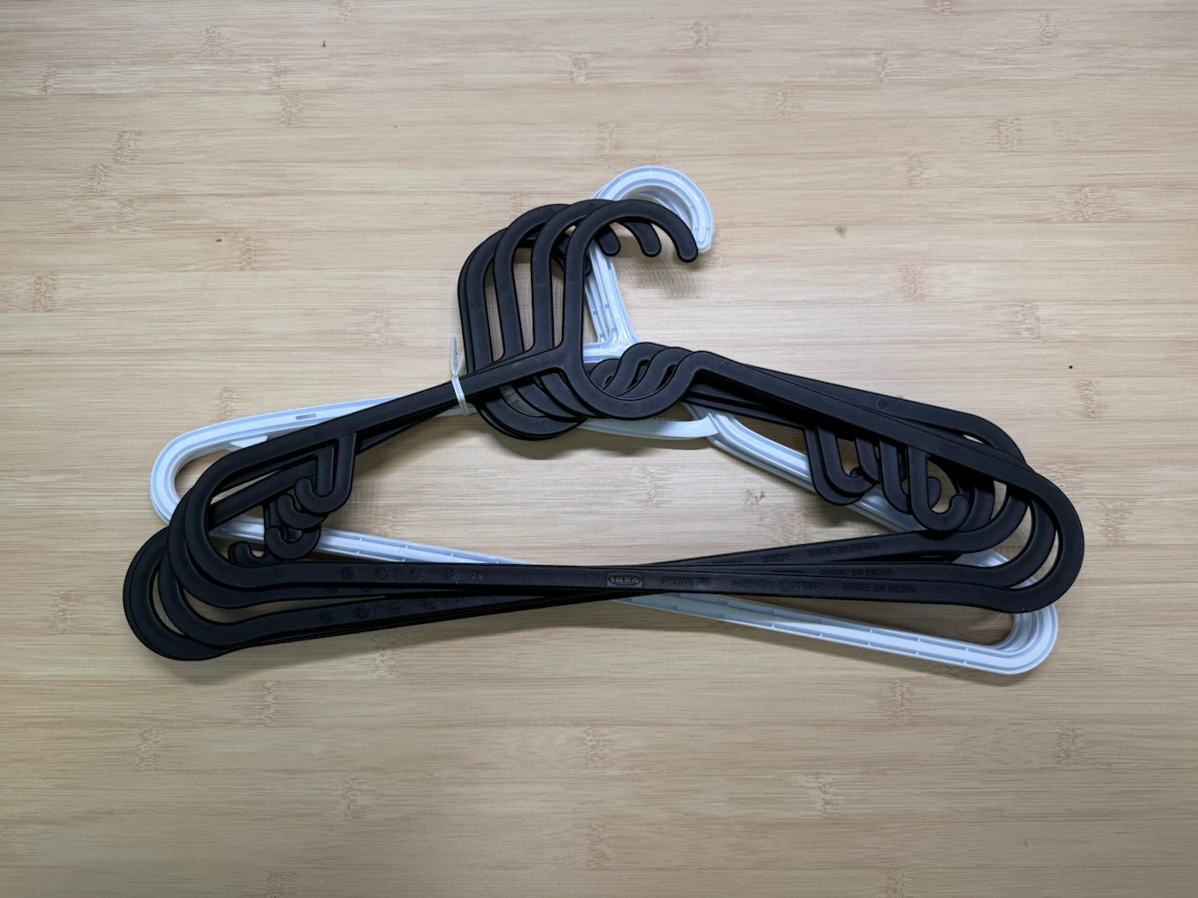 IKEA Hangers - Set of 7 (Black & White) - photo 2