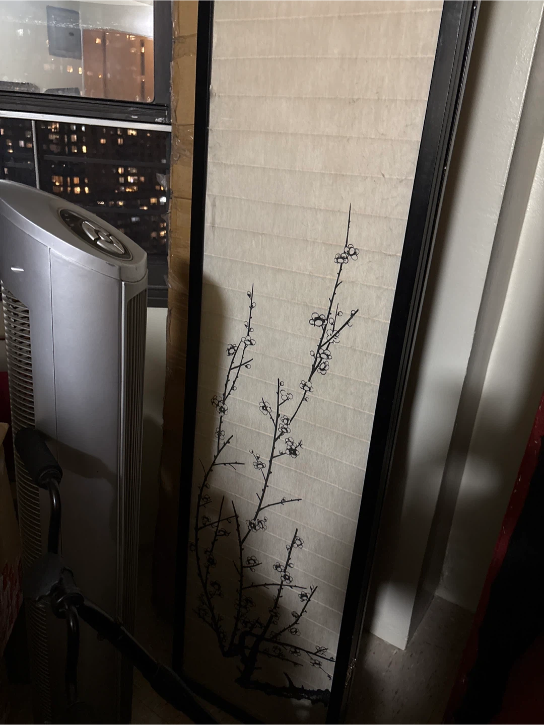 Room Divider Screen with Floral Design - photo 2