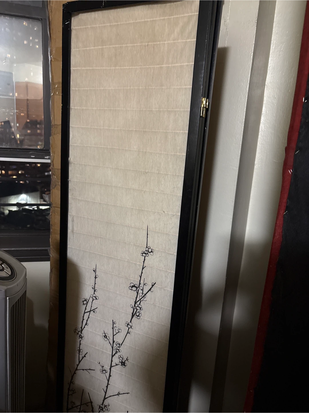 Room Divider Screen with Floral Design - photo 3