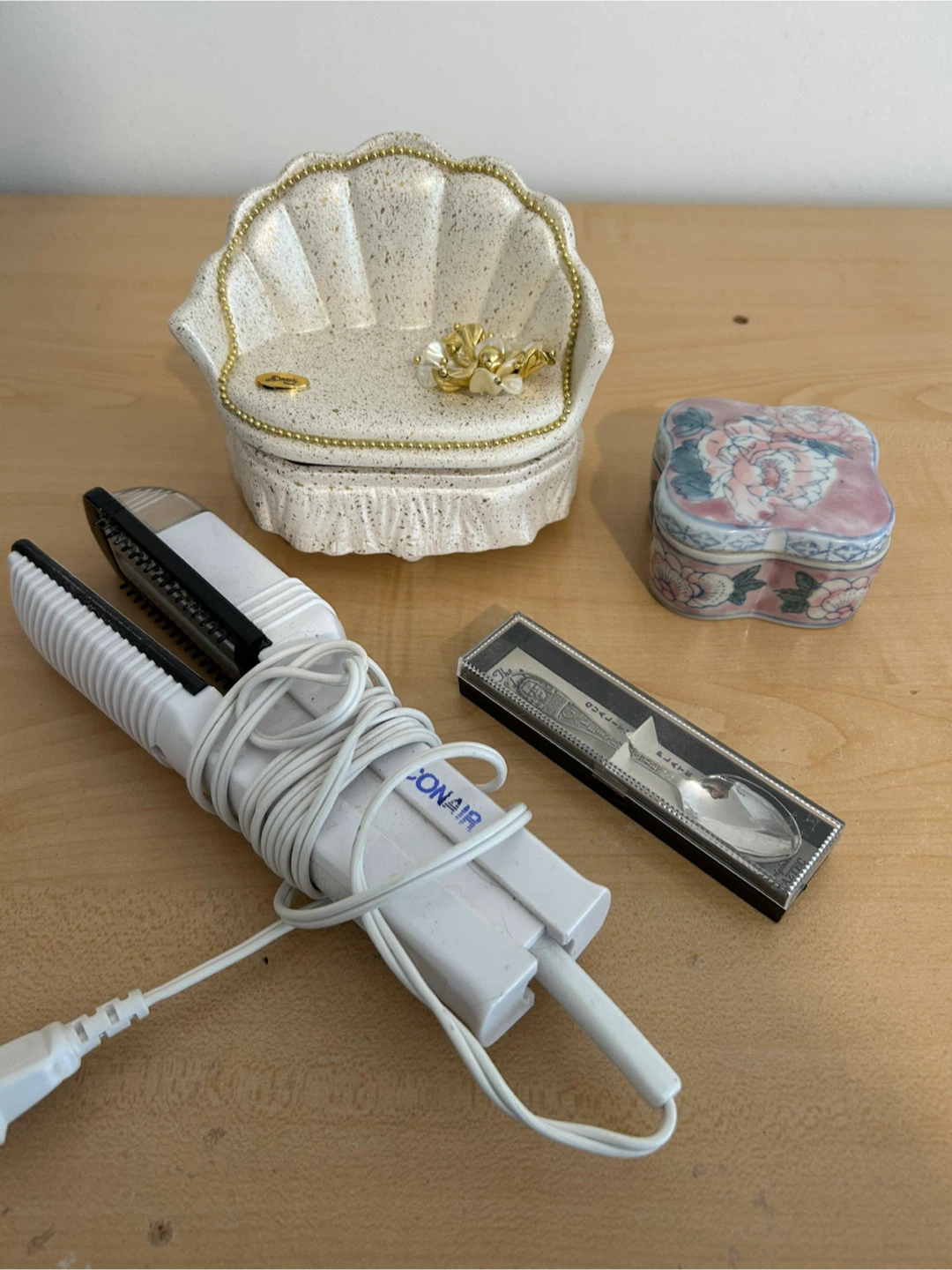 Assorted Home Items with Conair Hair Tool