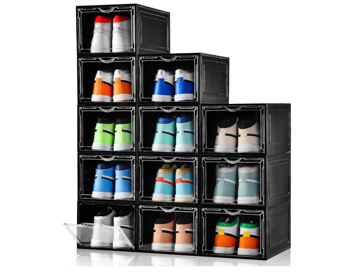xL  Stackable Shoe Storage Boxes