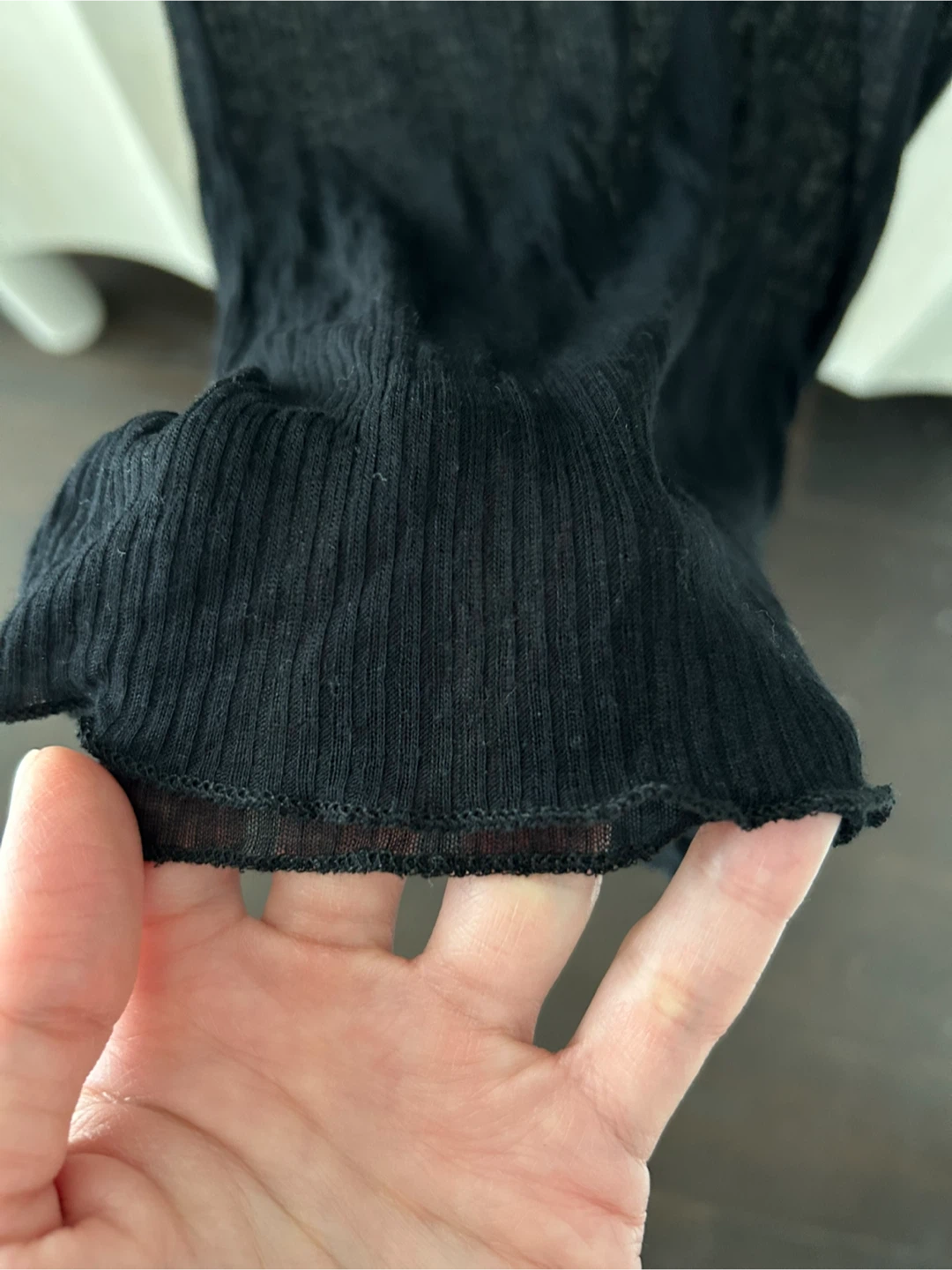 NWT Zara collection semi sheer black jersey sexy tank - photo 4