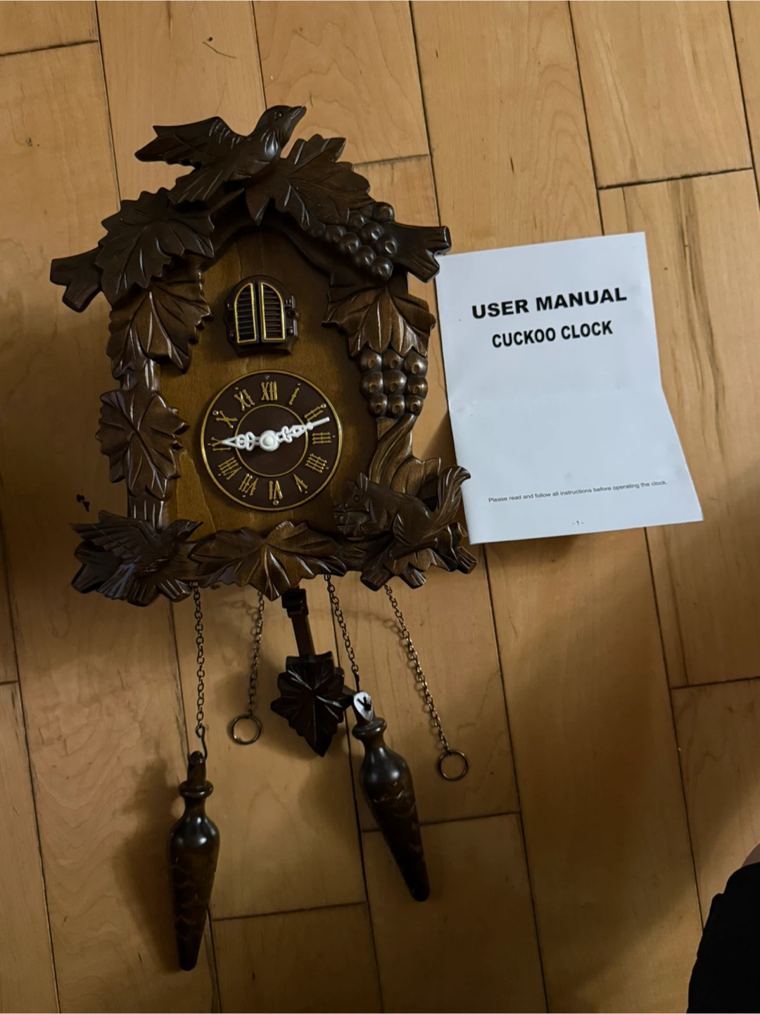 Kendal Cuckoo Clock with User Manual