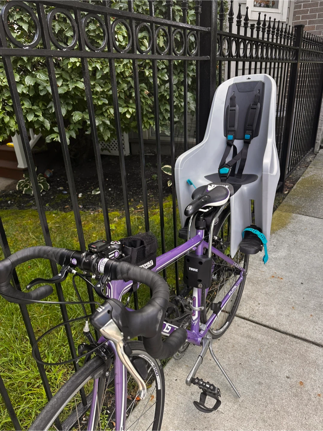 Thule RideAlong Lite Child Bike Seat, Light Grey - photo 3