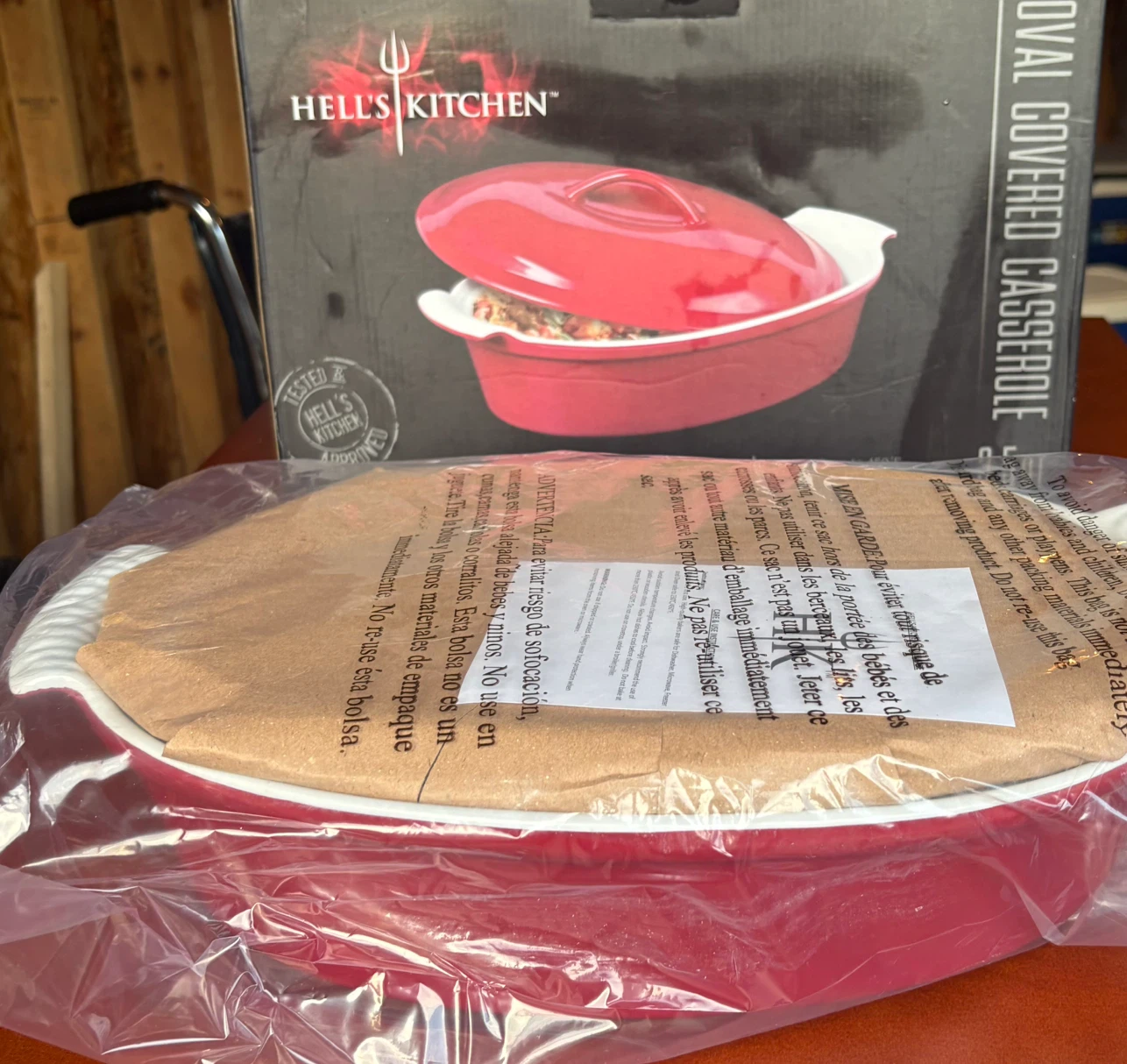 Hell's Kitchen 3.5 Qt Oval Covered Casserole - photo 2