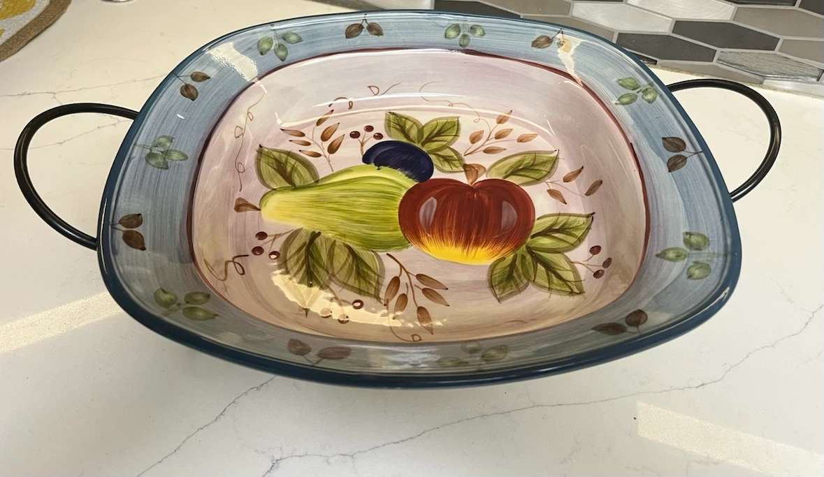 Decorative Fruit Bowl with Stand