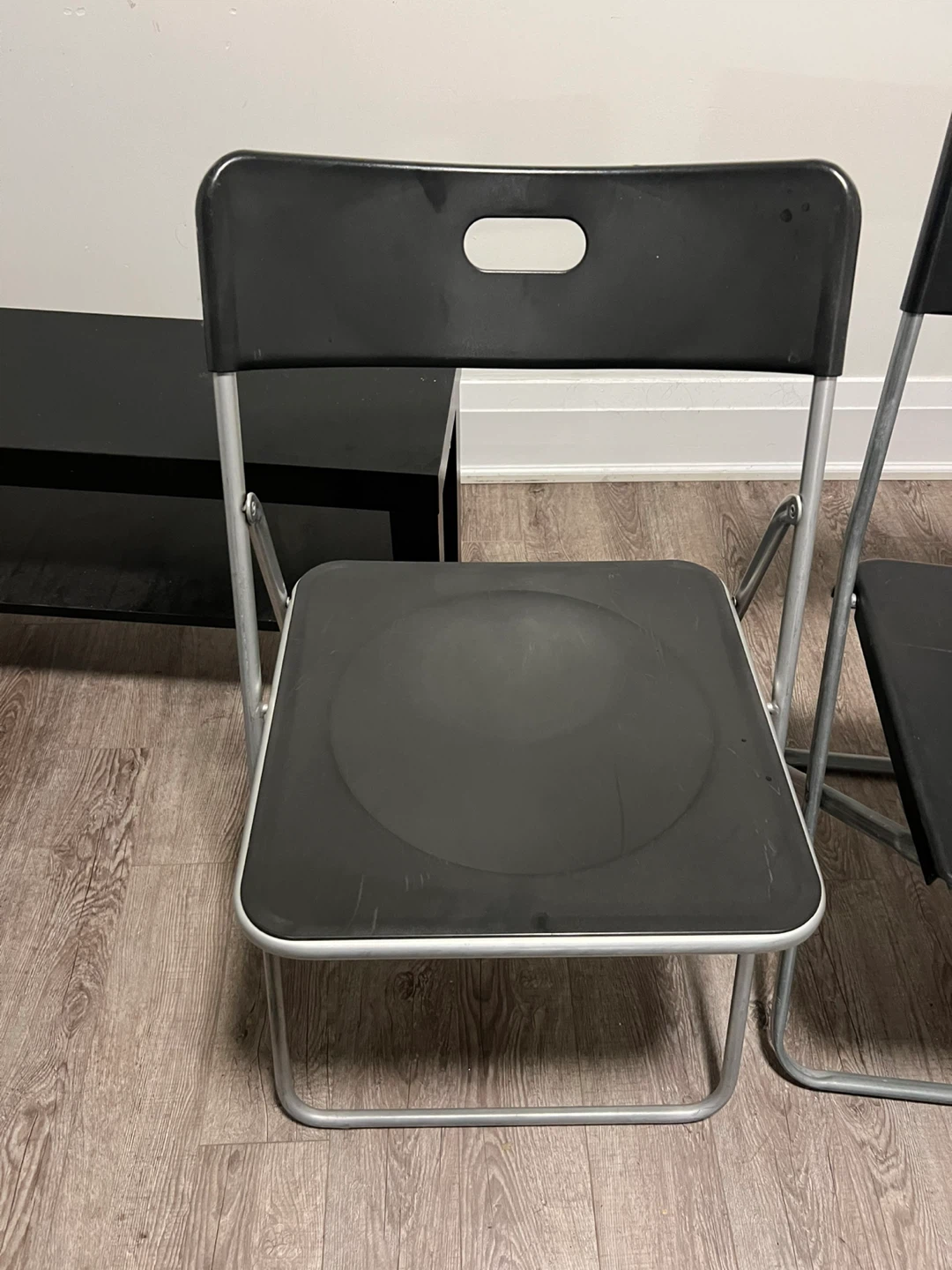 3 IKEA GUNDE Folding Chair - Black - photo 2