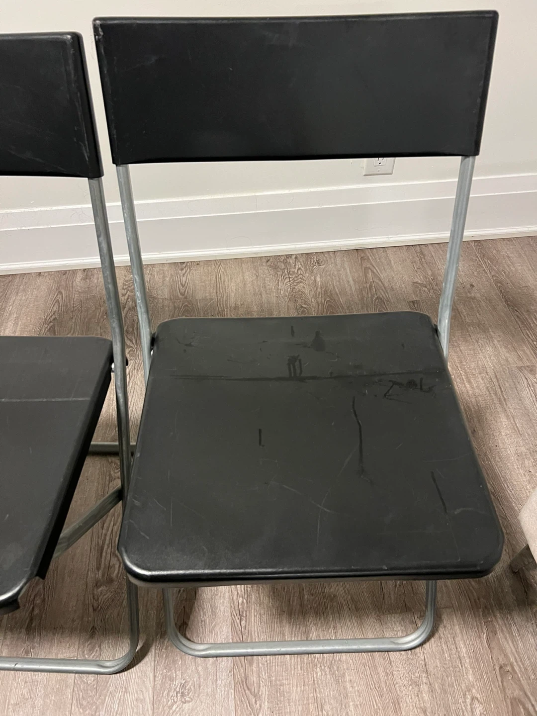 3 IKEA GUNDE Folding Chair - Black - photo 4