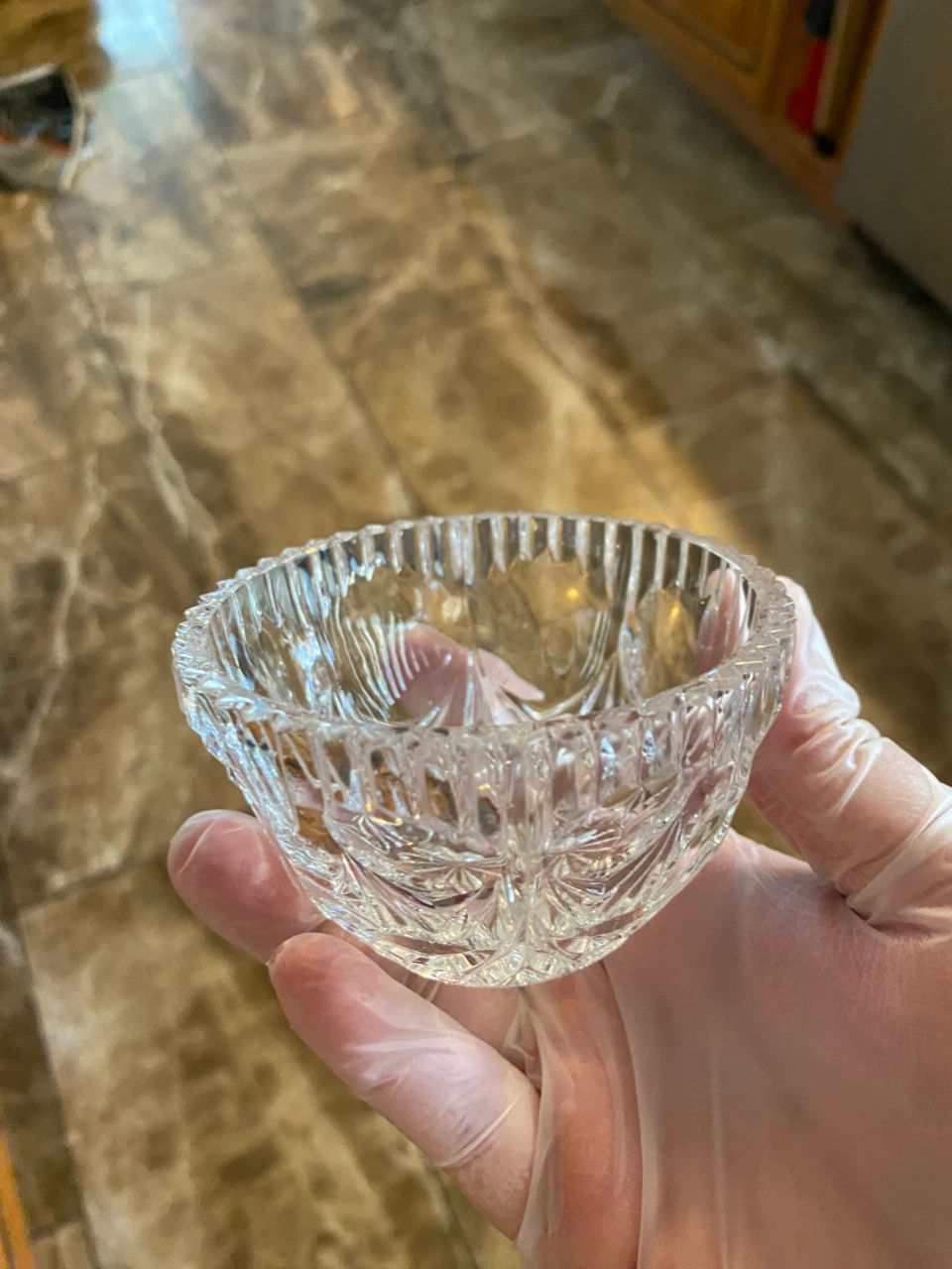 Small Crystal Glass Bowl