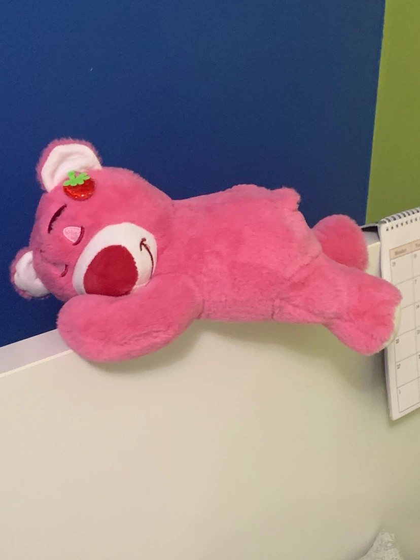 Pink Strawberry Bear Plush Toy