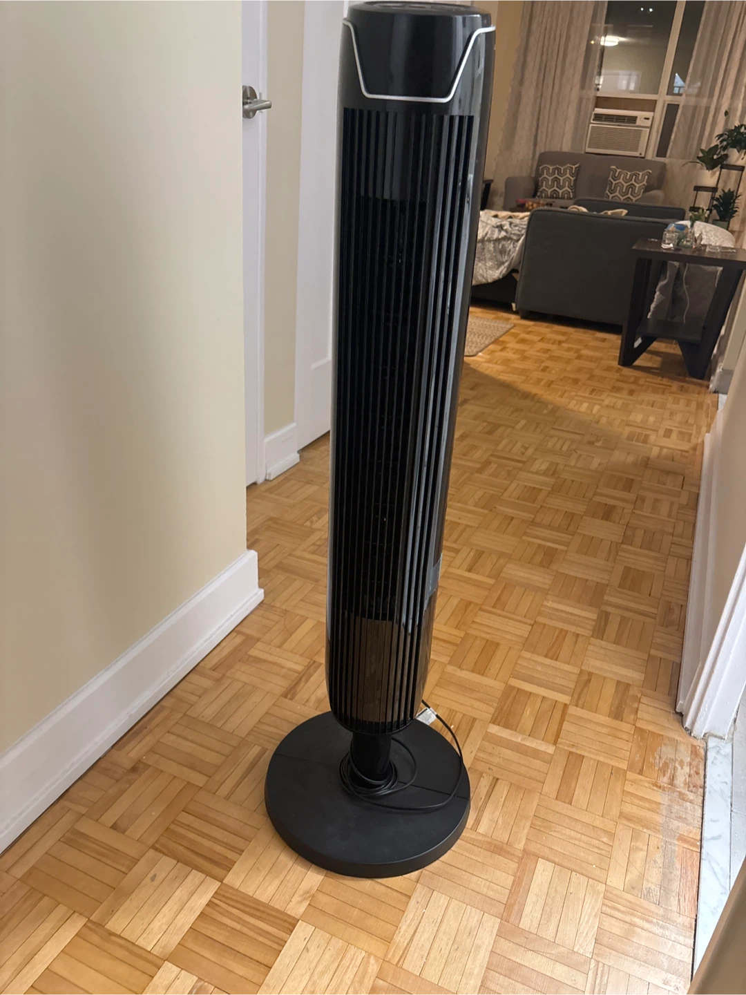 NOMA Black Oscillating Tower Fan