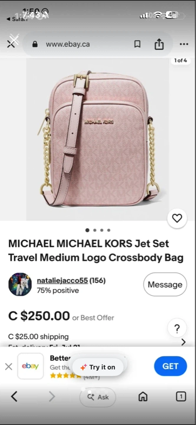 Michael Kors Jet Set small Logo Crossbody Bag