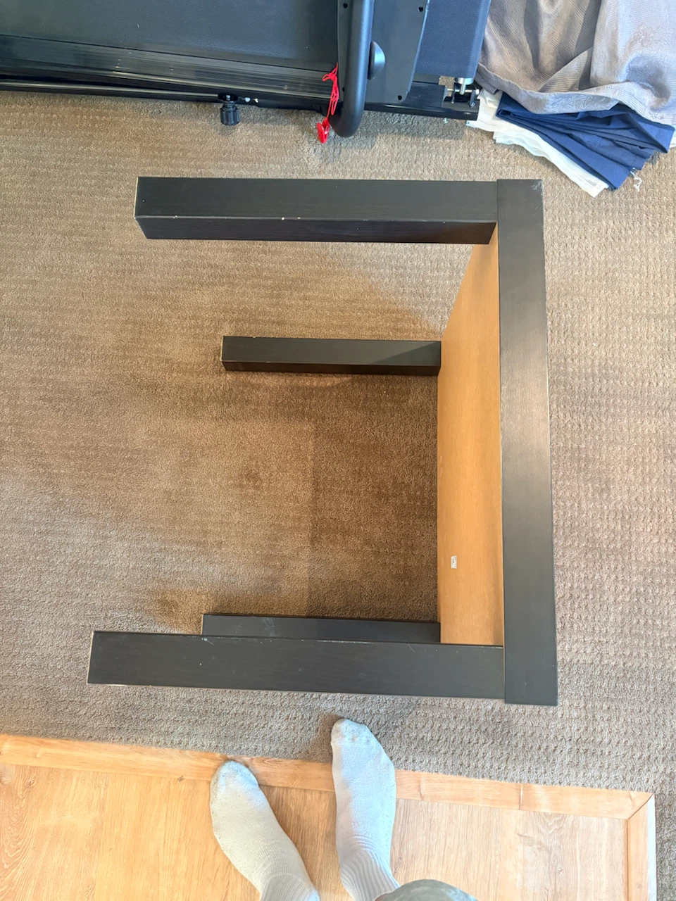 IKEA LACK side table black brown - photo 2
