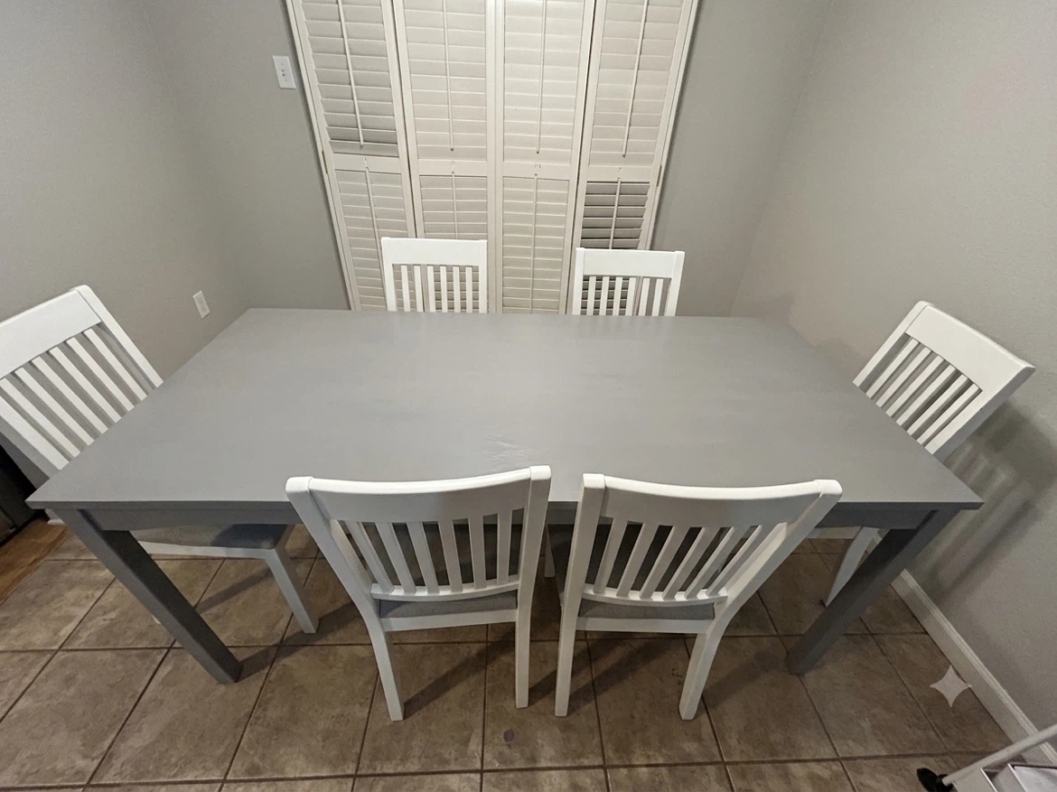 IKEA  dining table with 6 chairs