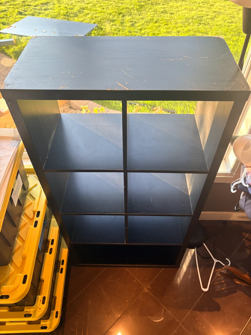 IKEA KALLAX 2x4 Shelving Unit in Black-Brown - photo 2