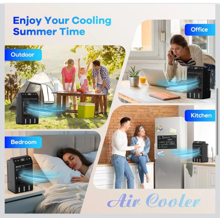 4-in-1 Portable Air Cooler Black - photo 3