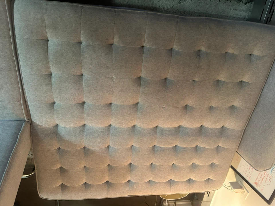 Grey sectional sofa bed with storage - photo 5