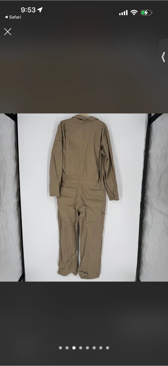 Carhartt FR Tan Long Sleeve Work Jumpsuit Size 38 REG - photo 2