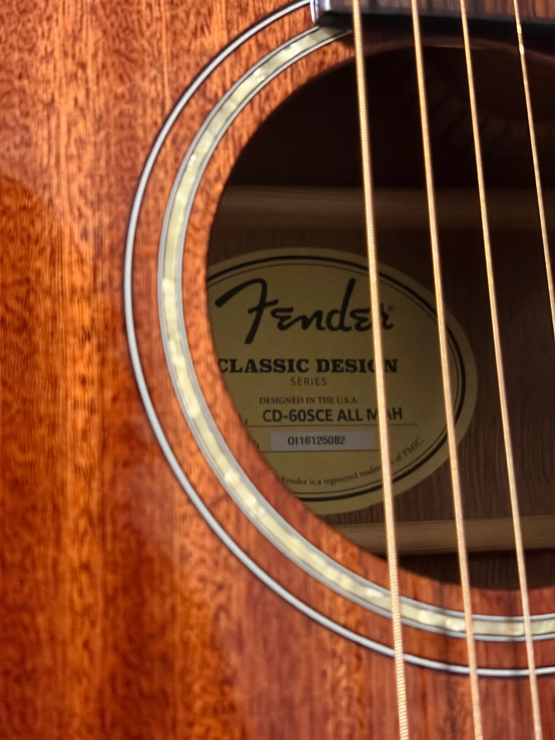 Fender CD-60SCE All-Mahogany Acoustic guitar - photo 4