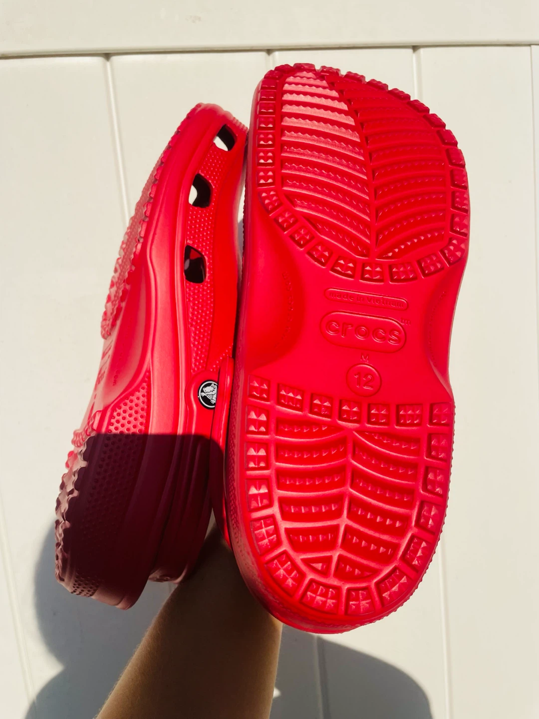 New Crocs Men’s size 12 in color red - photo 2
