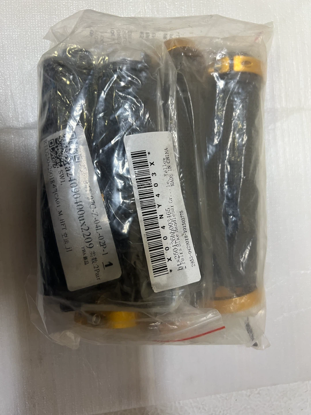 2 Pairs Bike Handlebar Grips with Aluminium Lock Ring - photo 2