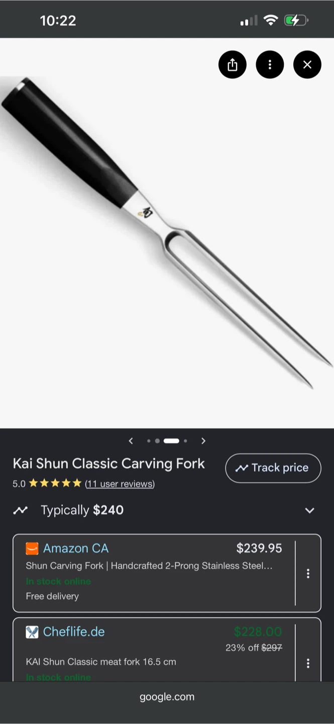 Shun Carving Fork - photo 2